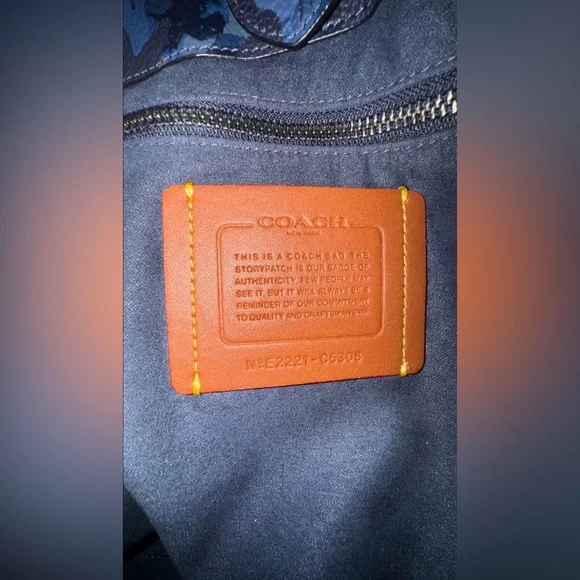 SOLD Coach Field Tote 40 with Camo Print - Picture 6 of 6